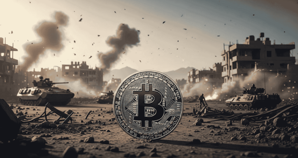 bitcoin btc cai em meio a guerra imagem gemini pro