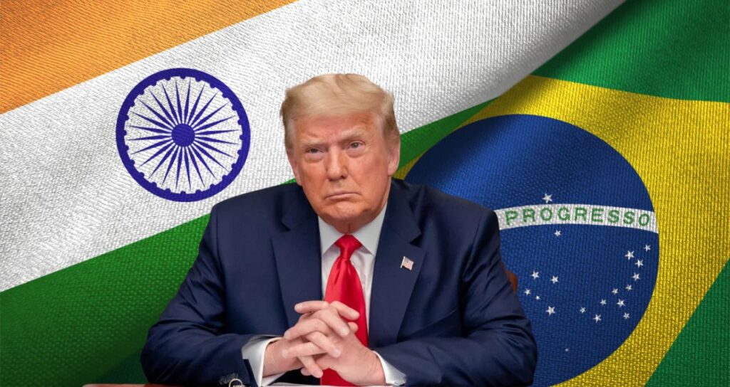 india e brasil contra trump
